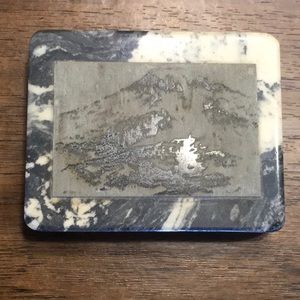 Paper weight with Mountain Scene